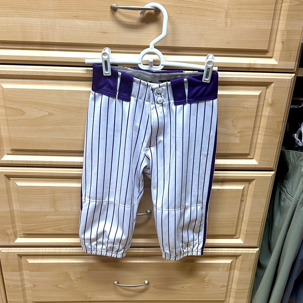 Kids Striped Purple and White Bottoms